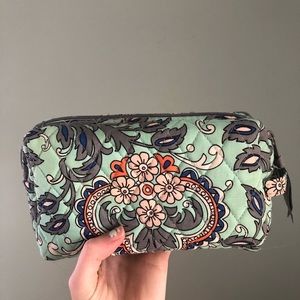 Vera Bradley Fanned Flowers Makeup Bag